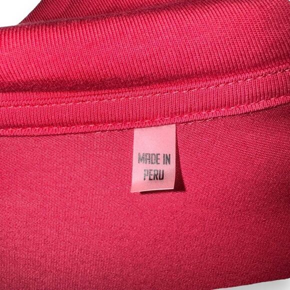 Red Patrick Assaraf 1/4 Zip Pima Cotton Sweater Size XL - Picture 7 of 7